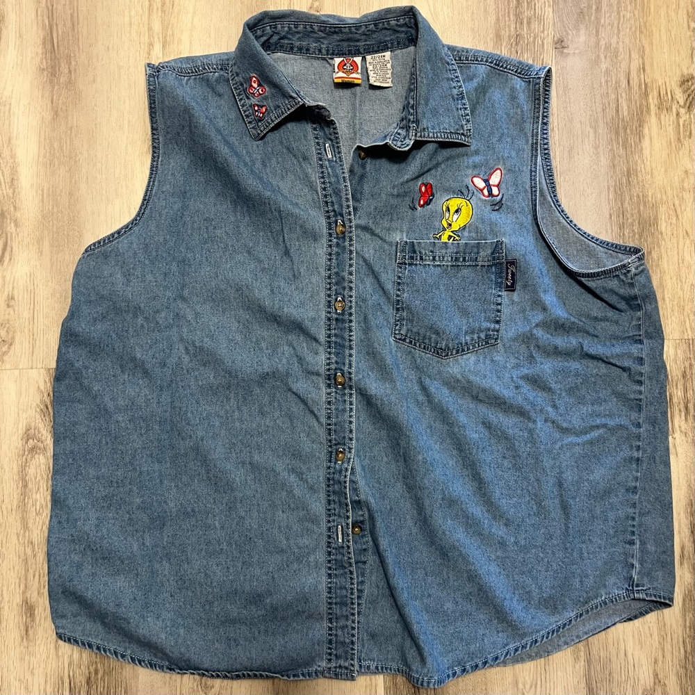 Tweety Denim Top